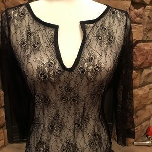 Heart moon star lace blouse